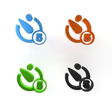 Colorful Camera timer icon isolated on white background. Photo exposure. St.. 스톡 일러스트