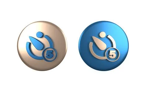 Colorful Camera timer icon isolated on white background. Photo exposure. St.. 스톡 일러스트