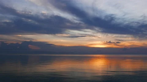 Colorful Camotes Sunset Stock Footage 55024962