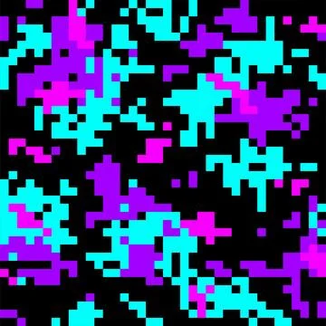 Colorful camouflage pattern Stock Illustration