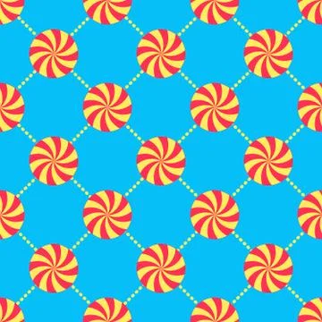 Colorful candies pattern Stock Illustration