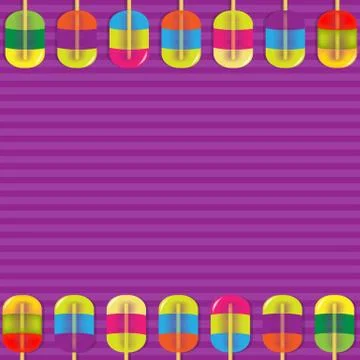 Colorful candy background Stock Illustration