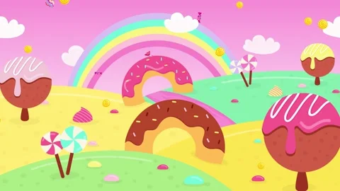 Lollipops Fantaisie Housse de Couette Candy Land Lollipops 