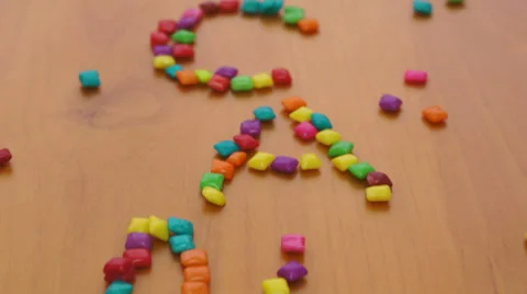 Colorful Candy Lover Dolly Stock Footage 32304251
