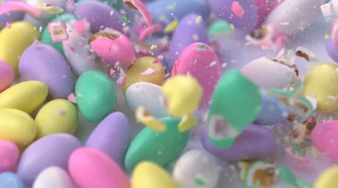 Colorful candy, Slow Motion Stock Footage 10700716