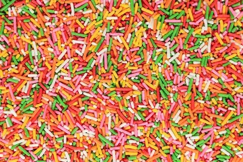 Colorful Candy Sugar Sprinkle Background Stock Photos