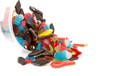 Colorful candy sweets Stock Photos