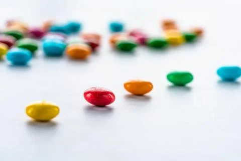 Colorful candy sweets Stock Photos