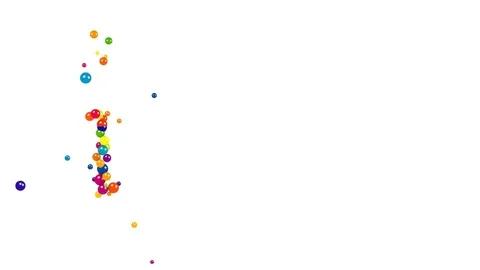 Colorful candy sweets in shape of 1.8 percent Stock Footage 70602570