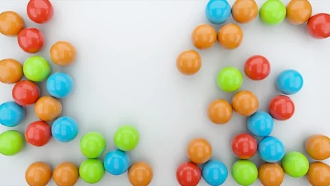 Colorful Candy's Pool Stock Footage 123077516