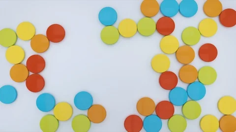 Colorful Candy's Pool Stock Footage 123077559