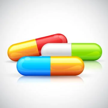 Colorful Capsule Illustrazione stock