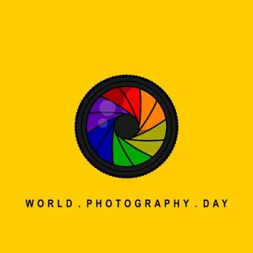 Colorful Capture lens of camera vector illustration Stock Illustration