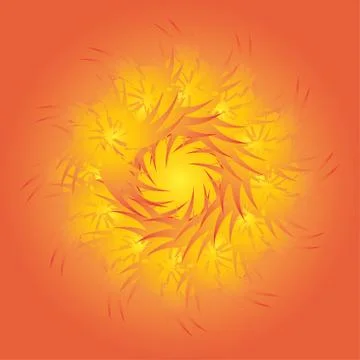 Colorful card with mandala. Stock Illustration