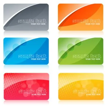 Colorful cards Stock-Illustration