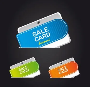 Colorful cards over gray background. vector illustration Stock Illustration