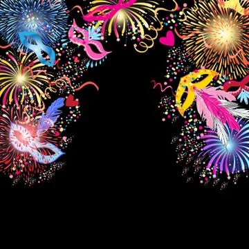 Colorful carnival background Stock Illustration