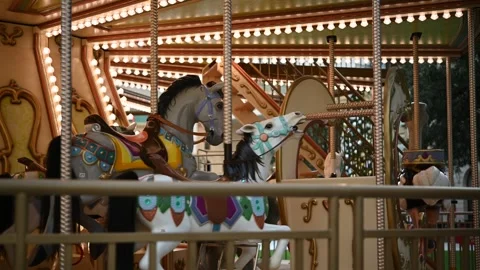 Colorful Carousel Stock Footage 248598320