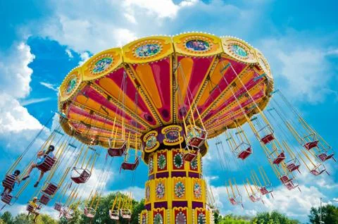 Colorful carousel Stock Photos
