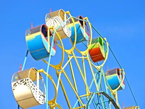 Colorful carousel. Stock Photos