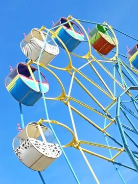 Colorful carousel. Stock Photos