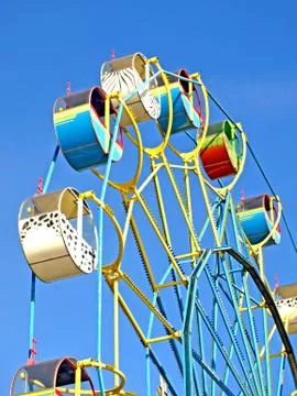 Colorful carousel. Stock Photos