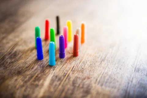 Colorful case of magic maker Stock Photos