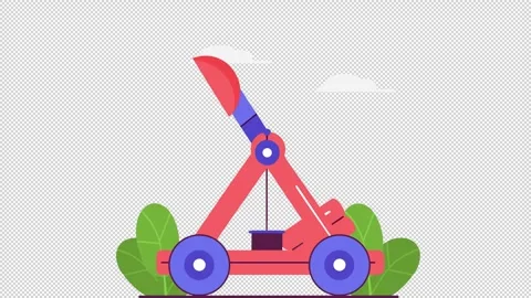 Colorful Catapult Stock Footage 323492440