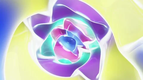 Colorful Cave Waves Loop Stock Footage 221876993