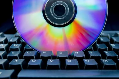 Colorful cd Foto stock