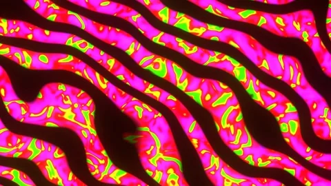 Colorful Cell Pattern Trippy Art Video stock 240326623