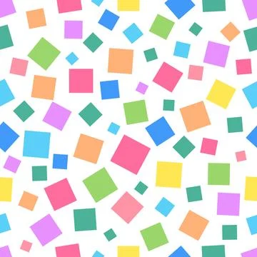 Colorful ceramic pattern, multicolor square for seamless pattern background.. Stock Illustration