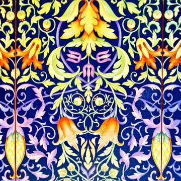 The colorful ceramic texture Stock Illustration