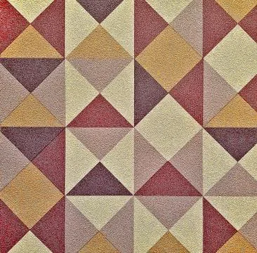 Colorful ceramic tile with geometric pattern for wall and floor decoration Stock Illustration