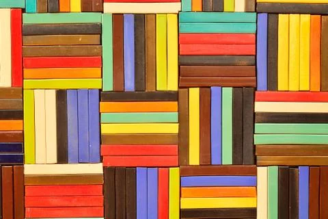 Colorful Ceramic Tile Patterns Background. Stock Photos