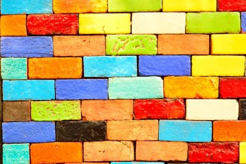 Colorful Ceramic Tile Patterns Background. Stock Photos