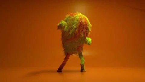 Colorful CGI animation of faceless dolls dancing to a disco. 4K Footage Stock Footage 232800865