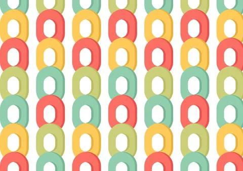 Colorful chain background Stock Illustration