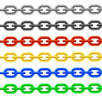 Colorful Chain Stock Illustration