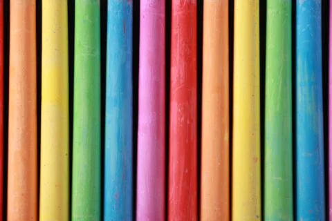 Colorful Chalks Stock Photos