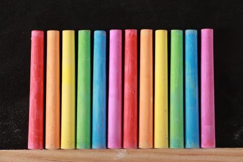 Colorful Chalks Stock Photos