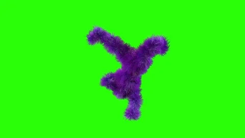 Colorful character dancing break dance on colorful background. Stock Footage 73804738