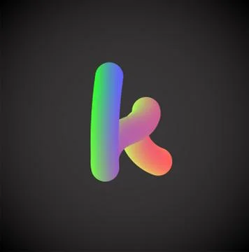 Colorful character from a font set, vector illustration Stock Illustration