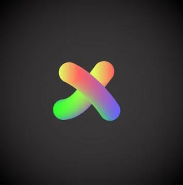 Colorful character from a font set, vector illustration Stock Illustration
