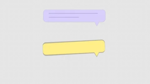 Colorful Chatting Message Elements Stock Footage 281251056