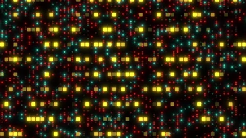 Colorful checkerboard pattern with red, yellow, and blue squares Stock Footage 311751036