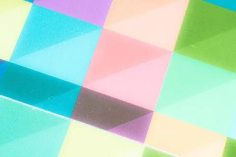 Colorful checkered abstract background, variable sizes backdrop Stock Photos