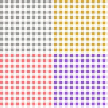 Colorful Checkered Flannel patterns of square for background. Stock Illustration