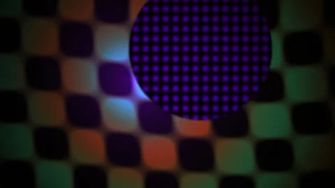 Colorful checkered pattern with circle. Stock Footage 335105408