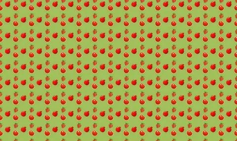 Colorful cherry pattern with red and green elements Stock Illustration